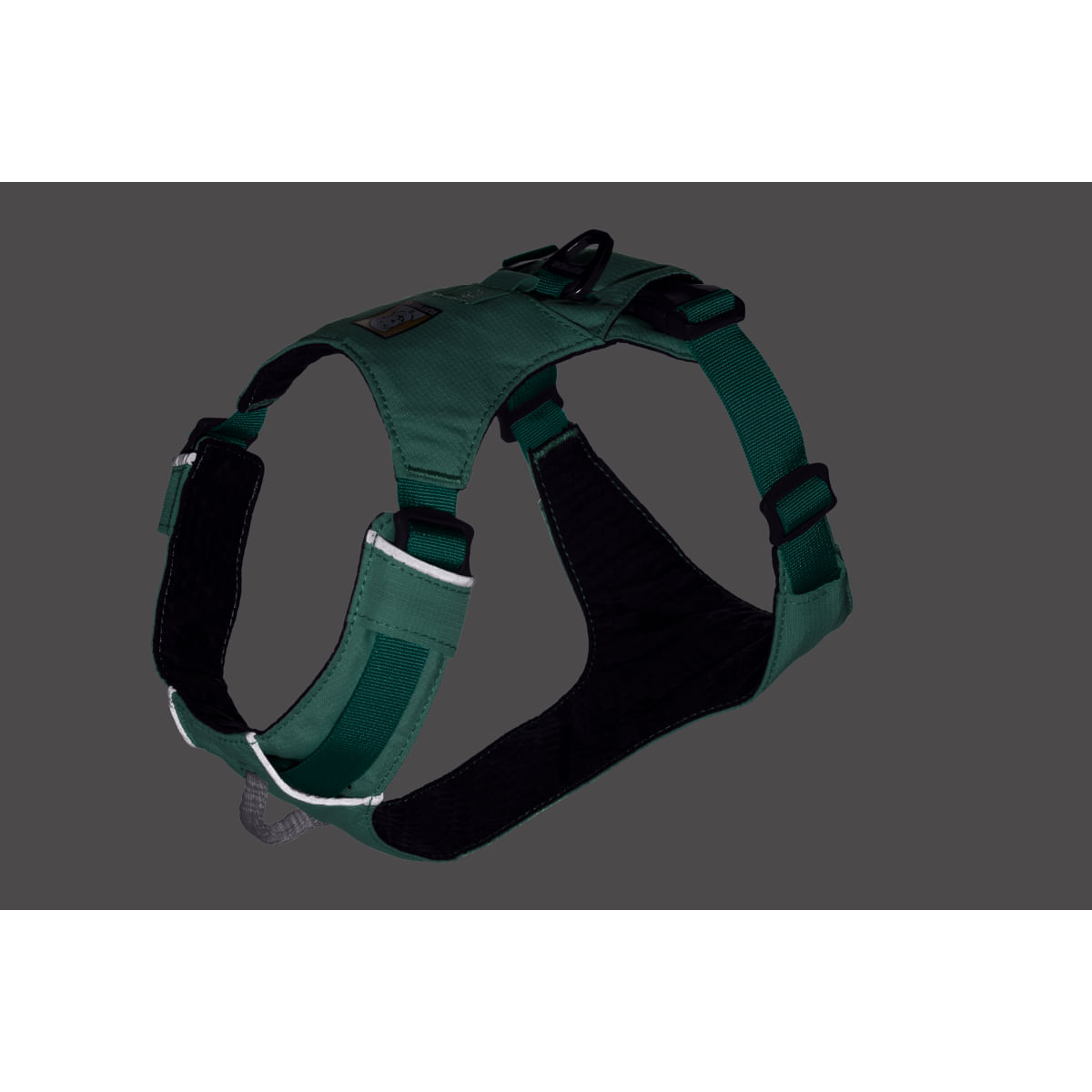 RUFFWEAR Hi &amp; Light, ham prindere dublă(piept&amp;spate) câini, ajustabil, reflectorizant RUFFWEAR Hi &amp; Light Sage Green, ham prindere dublă(piept&amp;spate) câini, ajustabil, reflectorizant, verde, M(69-81cm)